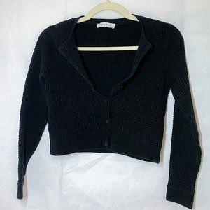 new Sandro Paris knit nylon / cotton cardigan